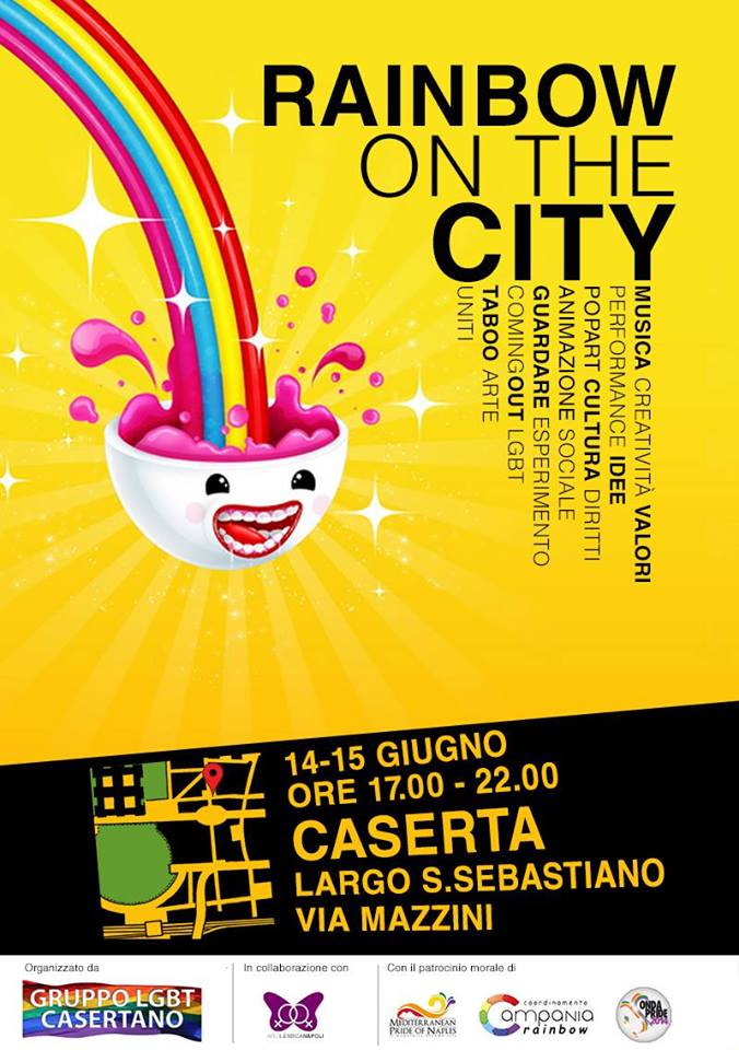 Rainbow on the city – Caserta – 14/15 Giugno