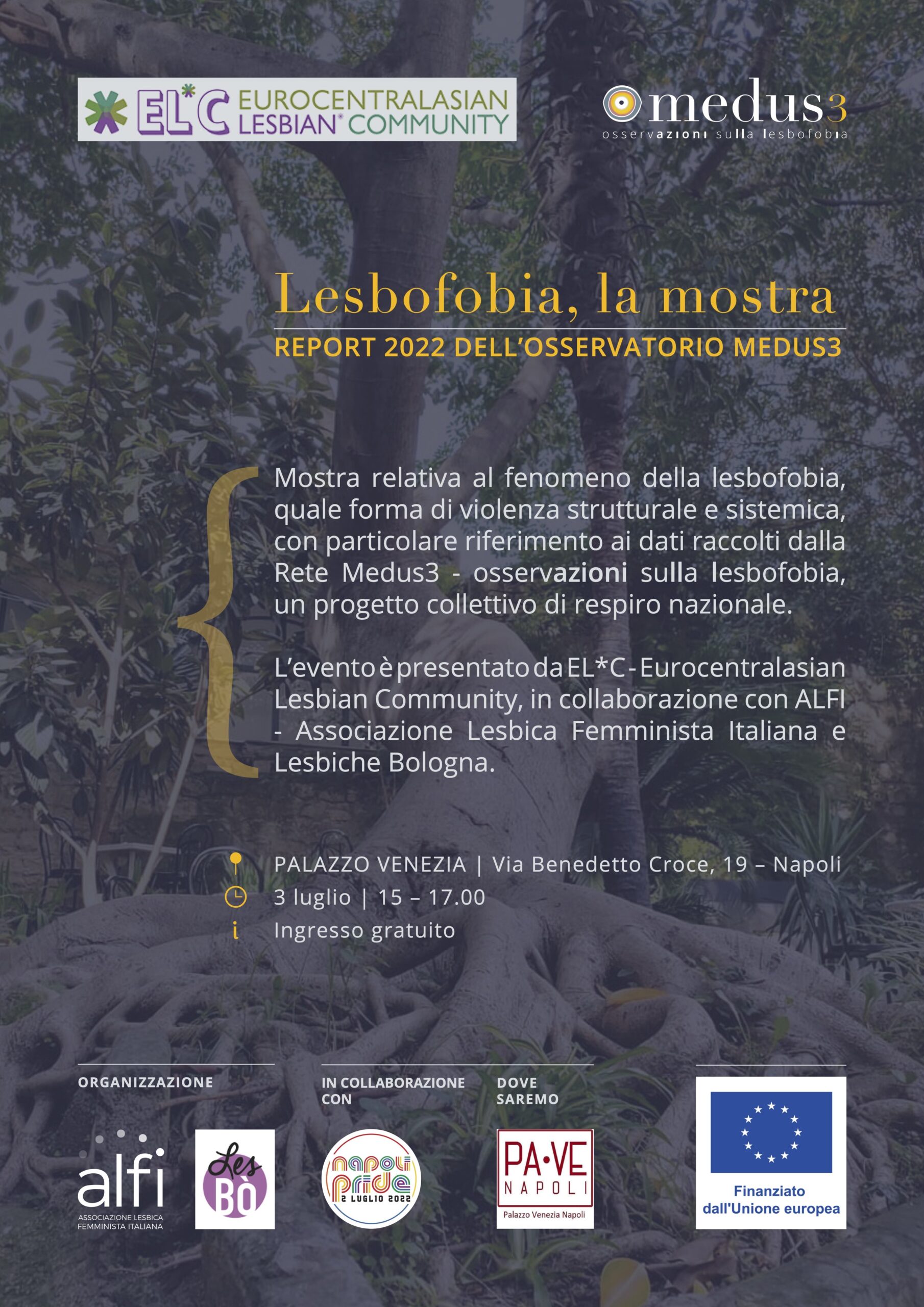 Lesbofobia, la mostra – report 2022 dell’osservatorio Medus3